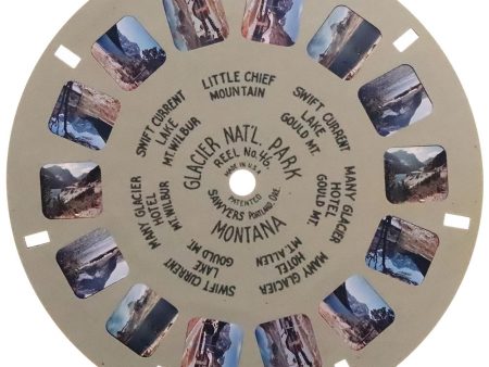 Glacier Nat l Park - Montana - View-Master Hand-Lettered Reel - vintage - (HL-46c) Hot on Sale