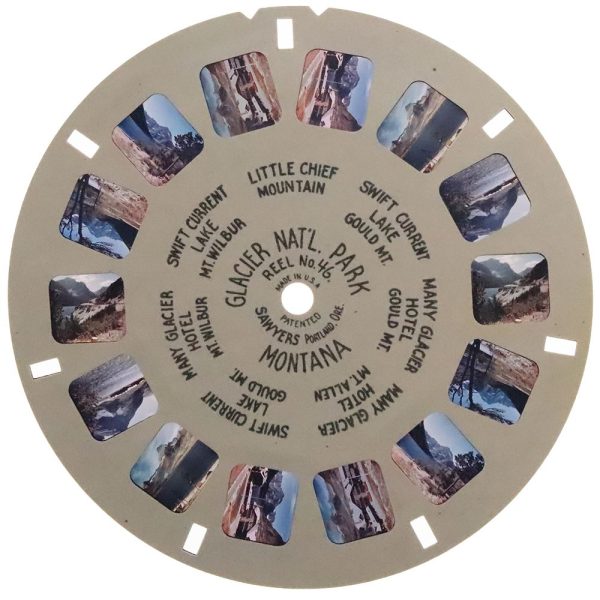 Glacier Nat l Park - Montana - View-Master Hand-Lettered Reel - vintage - (HL-46c) Hot on Sale