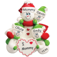 Mom With 3 Children Christmas Ornament Fashion