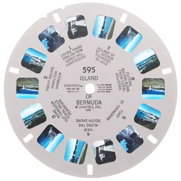 Island of Bermuda - View-Master Single Reel - 1947 - vintage - 595 Sale