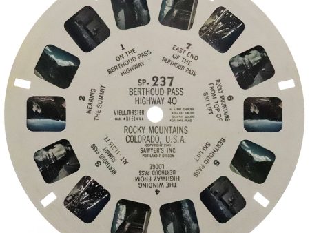 Berthoud Pass Highway 40, Rocky Mountains Colorado USA - View-Master SP Reel - vintage - (SP-237) Discount