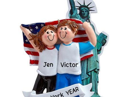 New York Couple Christmas Ornament For Cheap