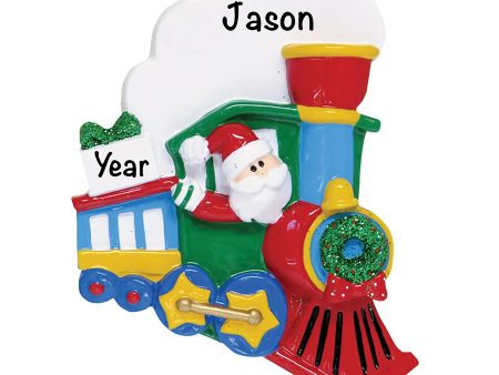 Santa Train Personalized Ornament For Sale