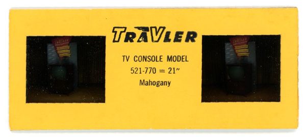 Stereo Slide - Travler TV - Console Model 521-770 - 21  - 1950s - 7P format - vintage Fashion