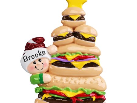 Burger Fast Food Christmas Ornament on Sale