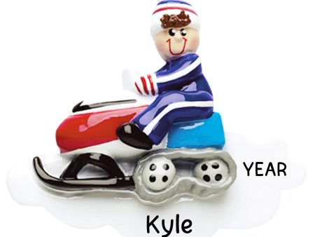 Snowmobile Christmas Ornament Supply