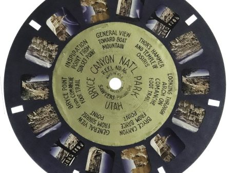 Bryce Canyon - View-Master Gold Center Reel - vintage - (GC-16c) Hot on Sale