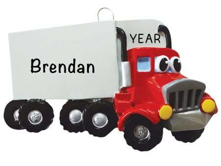 Semi Truck Toy Christmas Ornament For Discount