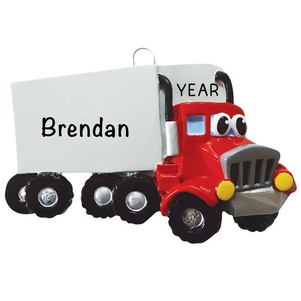 Semi Truck Toy Christmas Ornament For Discount