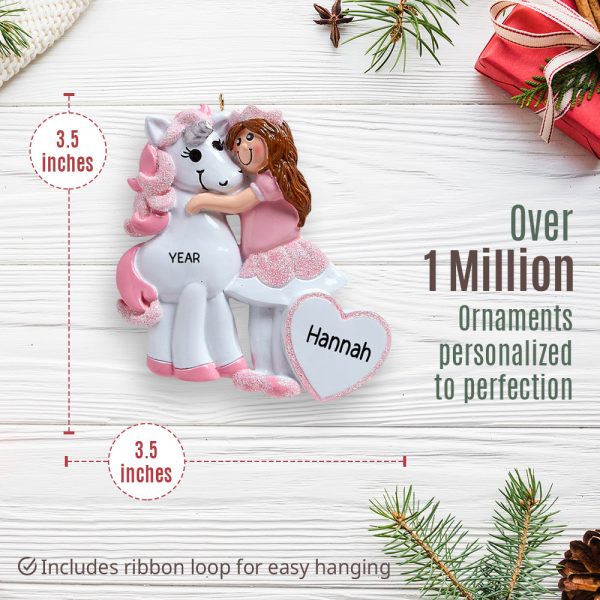 Princess & Unicorn Christmas Ornament Online