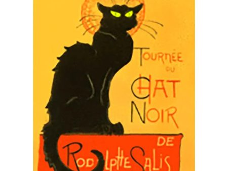 T.A. Steinlen - The Black Cat - 3D Lenticular Postcard Greeting Card Online Hot Sale