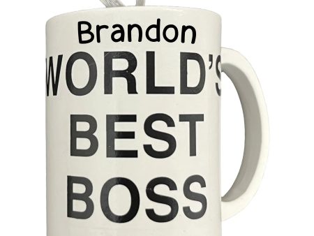 The Office Best Boss Coffee Mug Personalized Ornament Cheap