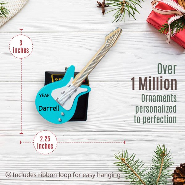 Electric Guitar 3D Christmas Ornament Online Sale