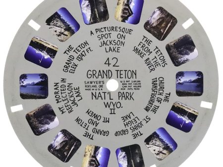 Grand Teton Nat l Park - View-Master Hand-Lettered Reel - vintage - (HL-42n) For Cheap