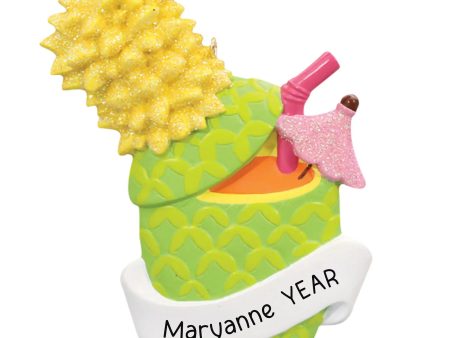 Pineapple Cocktail Christmas Ornament Hot on Sale