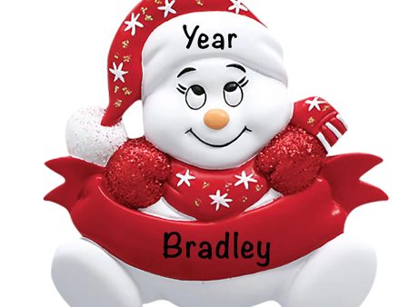 Red Snowbaby Christmas Ornament Fashion