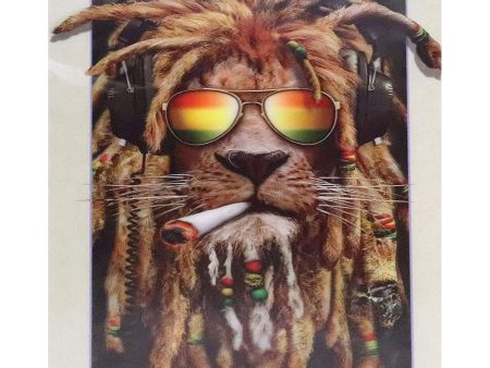 Dreadlocks Pot Head Lion - 3D Lenticular Poster - 12x16 -  NEW Online Sale