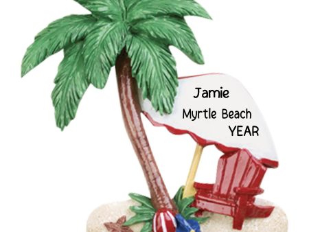 Island Oasis Beach Christmas Ornament Discount