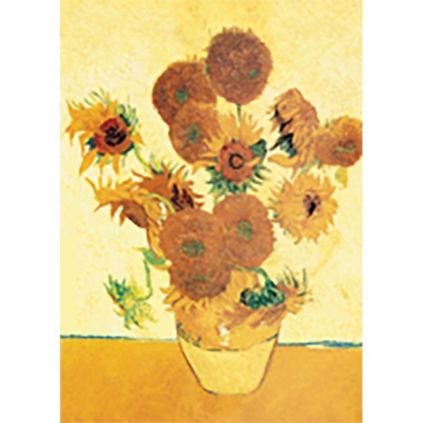 Vincent Van Gogh - Sunflowers -3D Lenticular Postcard Greeting Card Cheap