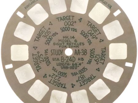 AA-38 - Military Range Estimation Study Reel - Consolidated B-24D - naval aviation reel - vintage Online Sale