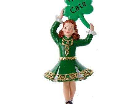 Irish Dancer Shamrock Christmas Ornament Supply