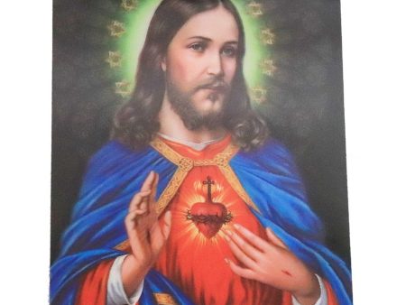 Sacred Heart of Jesus - 3D Lenticular Poster - 12x16 Print - New For Sale