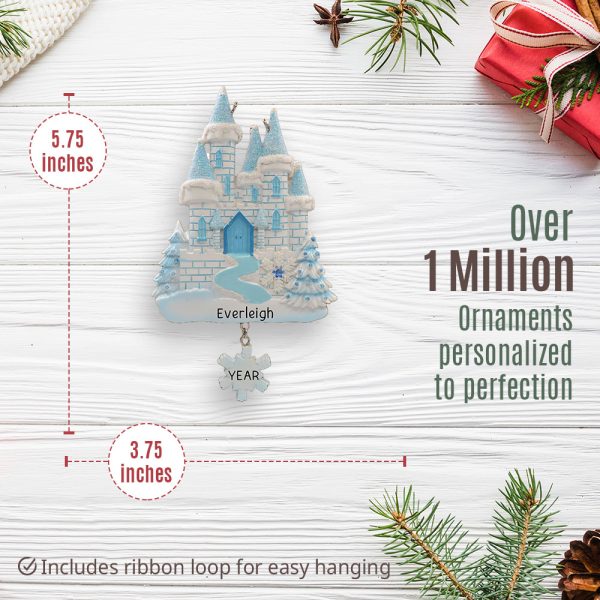 Frozen Ice Castle Christmas Ornament For Cheap