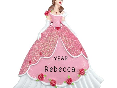 Princess Christmas Ornament - Pink Dress Online Sale