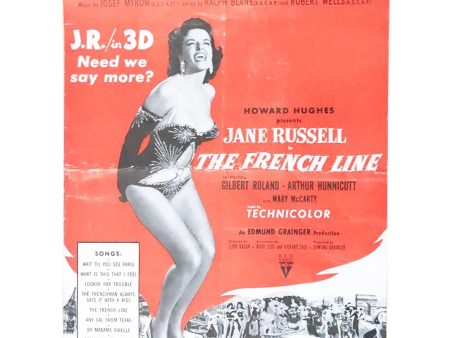 Jane Russell - The French Line in 3D - Studio Advance Theatre Campaign Kit -1954 - vintage Online Sale