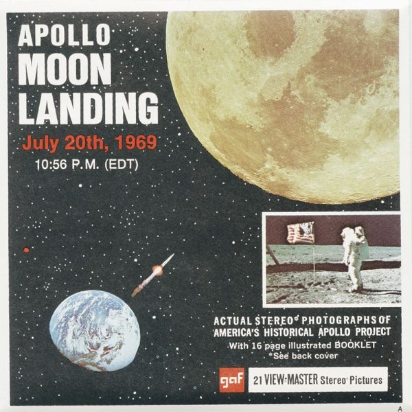 Apollo Moon Landing 1969 - View-Master 3 Reel Packet - vintage - B663-G1A Online now