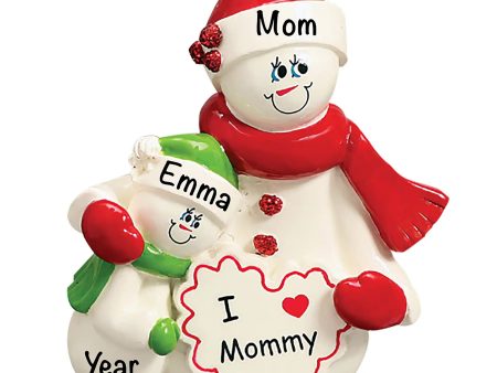 Mom With 1 Child Christmas Ornament Online Sale