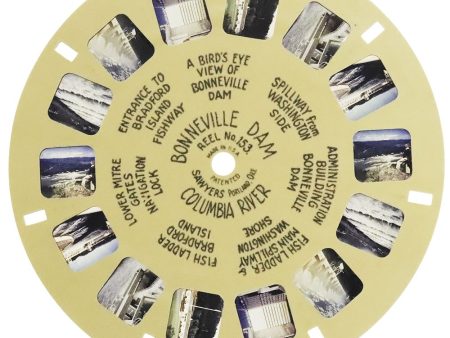 Bonneville Dam, Columbia River  - View-Master Buff Reel - vintage - (BUF-153c) Online Sale