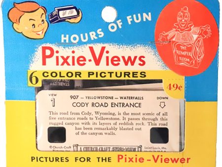 Stori-View (Pixie-Views) - Yellowstone - 6 Kodachrome Color Card Set in POP Card - vintage For Cheap