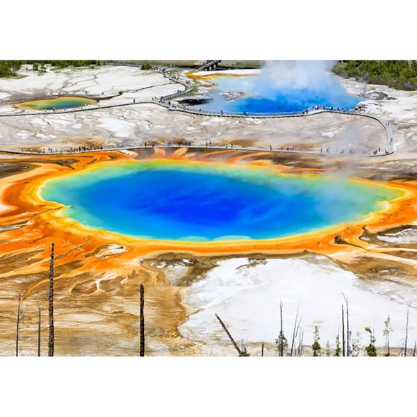 Yellowstone Grand Prismatic Spring - 3D Lenticular Postcard Greeting Card- NEW Online now