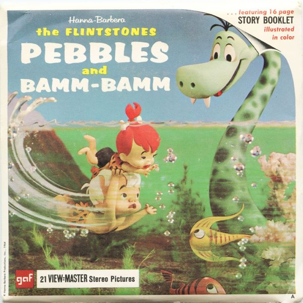 Flintstones Pebbles and Bamm-Bamm - View-Master 3 Reel Packet - 1964 - vintage - B520-G1A Sale