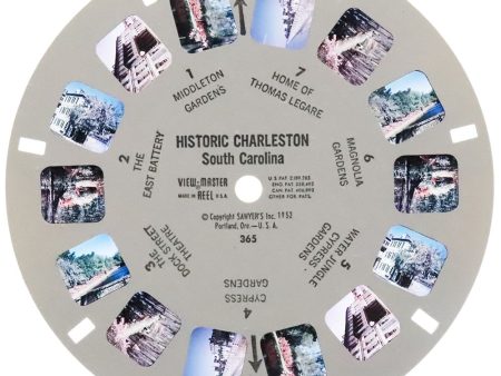 Historic Charleston South Carolina - Single ViewMaster Reel - 1952 - Vintage - (REL-365a) Online Sale