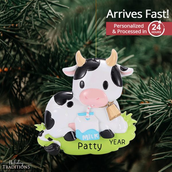 Dairy Cow Christmas Ornament Online