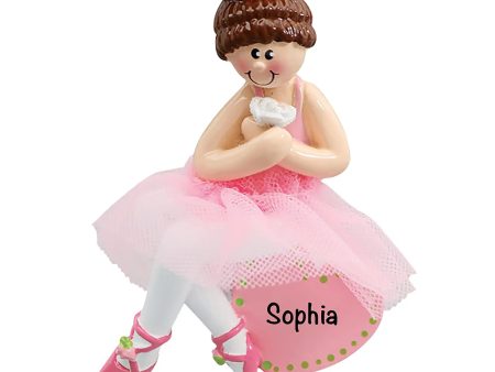 Ballerina Girl Heart Personalized Ornament Hot on Sale