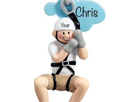 Zip Line Boy Christmas Ornament Online Sale