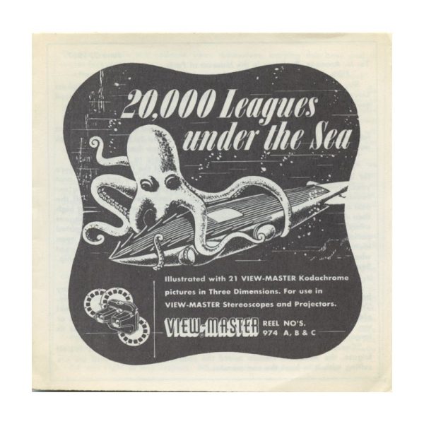 20,000 Leagues Under the Sea - View-Master 3 Reel Packet - vintage - B370-S5 Online now