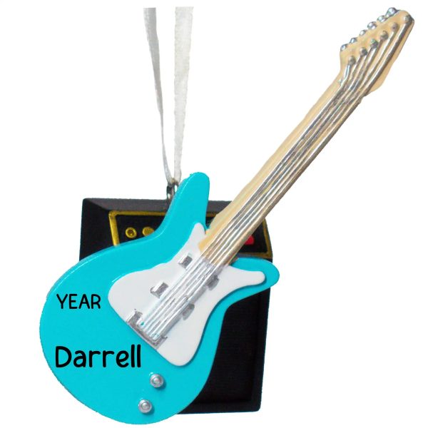 Electric Guitar 3D Christmas Ornament Online Sale