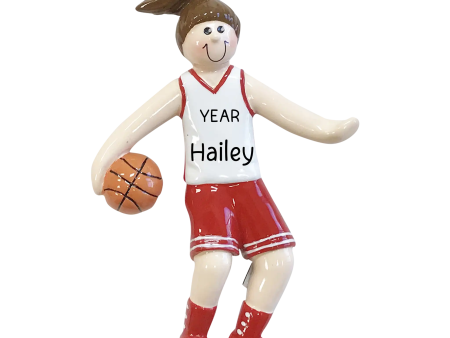 Basketball Girl Christmas Ornament For Discount