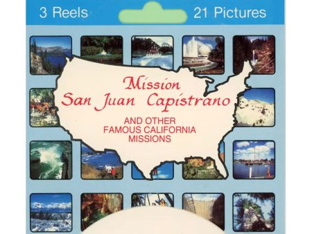 Mission San Juan Capistrano - View-Master 3 Reel set on card - vintage - 5431 For Discount