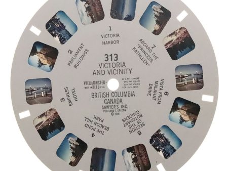 Victoria and Vicinity British Columbia Canada - View-Master Printed Reel - 1948 - vintage - (REL-313xy) Online