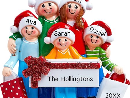 Gift Family of 5 Personalized Ornament Online Sale