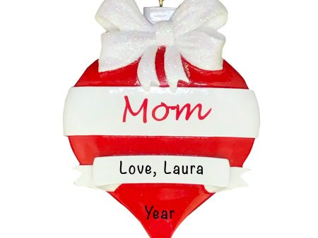 Mom Red Christmas Ornament For Cheap