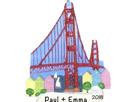 San Francisco Golden Gate Bridge Personalized Ornament Online Hot Sale