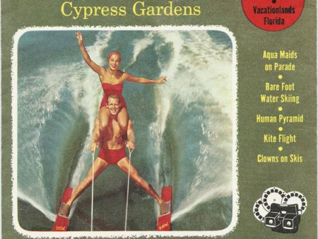 Water Ski Show - Cypress Garden - View-Master 3 Reel Packet - vintage - A967-S4 For Sale