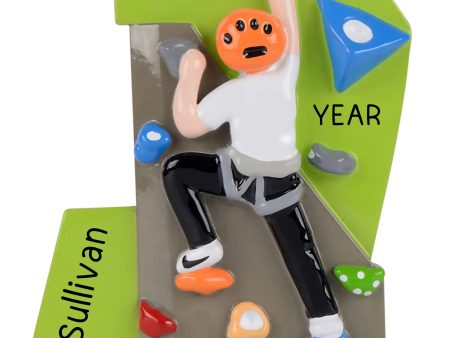 Rock Climbing Christmas Ornament - Guy For Discount