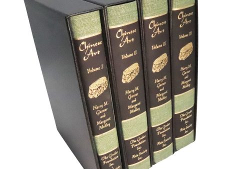 Chinese Art - Four Volume Hardbound Books w  176 Full Color Reels - vintage For Discount